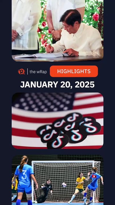 Today's headlines: Marcos, TikTok, PH Women’s futsal | The wRap | January 20, 2025