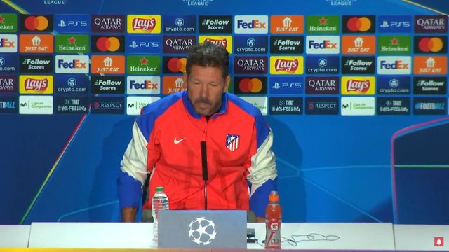Rueda de prensa de Diego Pablo Simeone y Pablo Barrios