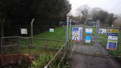 Sewage discharging into the Winterbourne Stream