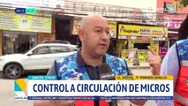 ​Alcaldía realiza controles este lunes y restringe el paso de micros en el centro cruceño