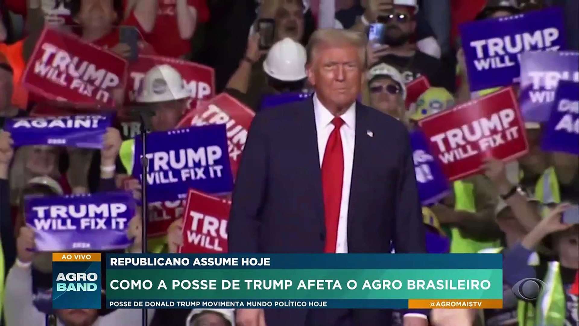Donald Trump toma posse nos EUA e agro aguarda impactos