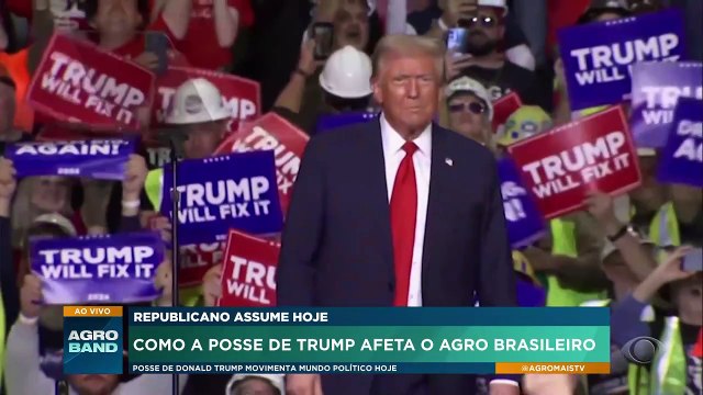 Donald Trump toma posse nos EUA e agro aguarda impactos