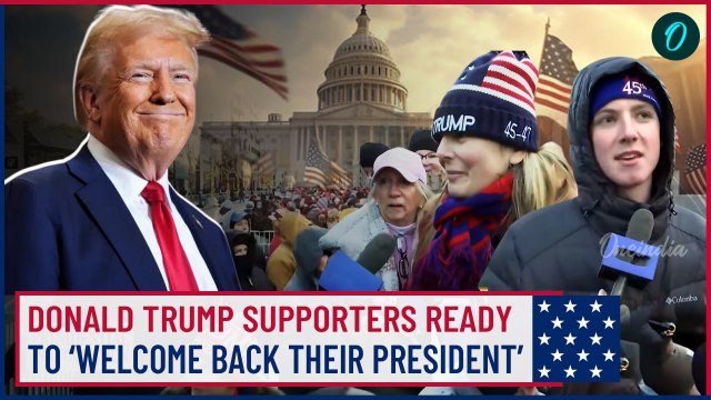 Donald Trump Inauguration 2025: Americans Cheer & celebrate Outside Capitol | Trump Oath-Taking