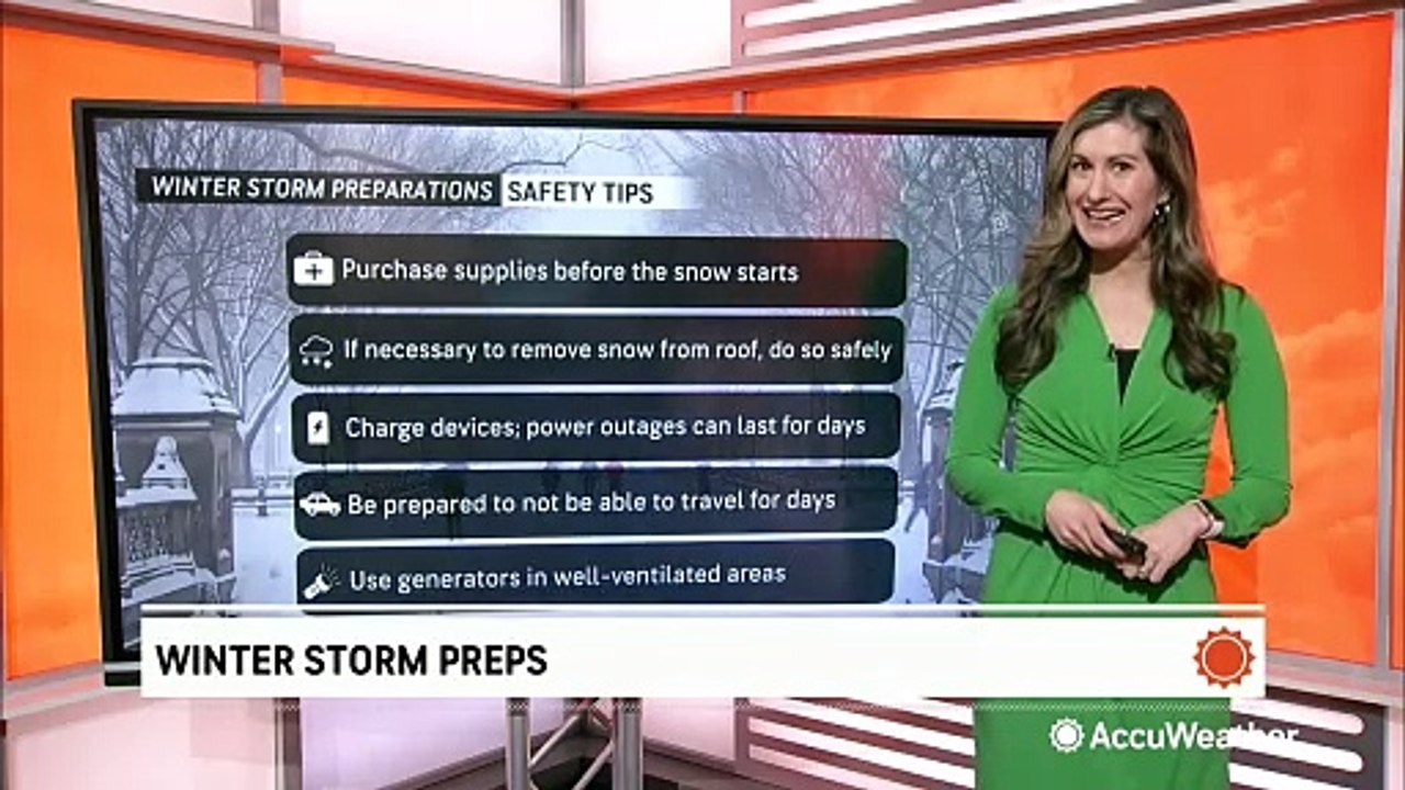 Winter storm preparations