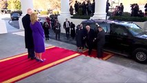 Donald Trump llega a la Casa Blanca antes de su juramento
