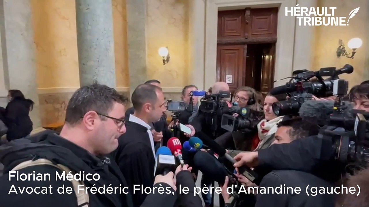 Interview de Florian Médico, avocat de Frédéric Florès, le père d'Amandine (gauche)