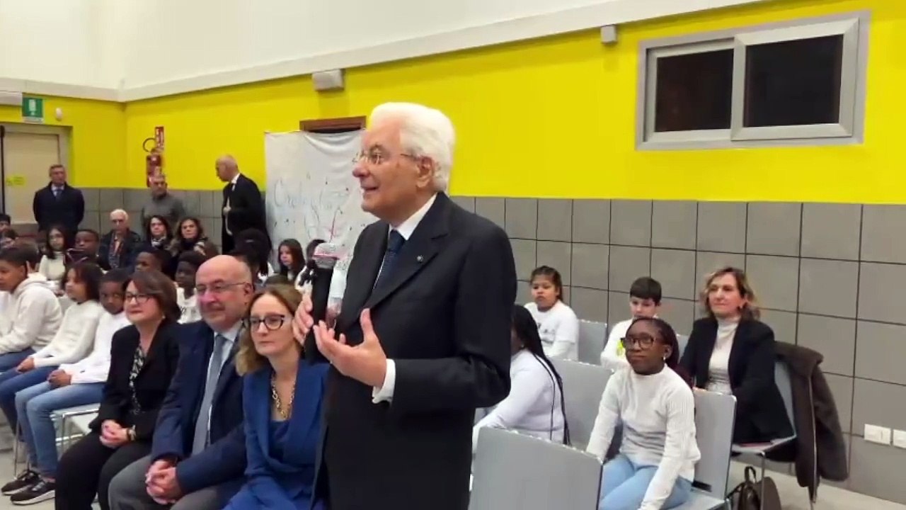 Palermo, il discorso del presidente Mattarella agli alunni vittime di razzismo