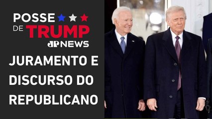 Donald Trump e Joe Biden chegam ao Capitólio