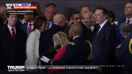 Investiture de Donald Trump: Elon Musk, Mark Zuckerberg et le reste du nouveau gouvernement américain sont arrivés au Capitole à Washington