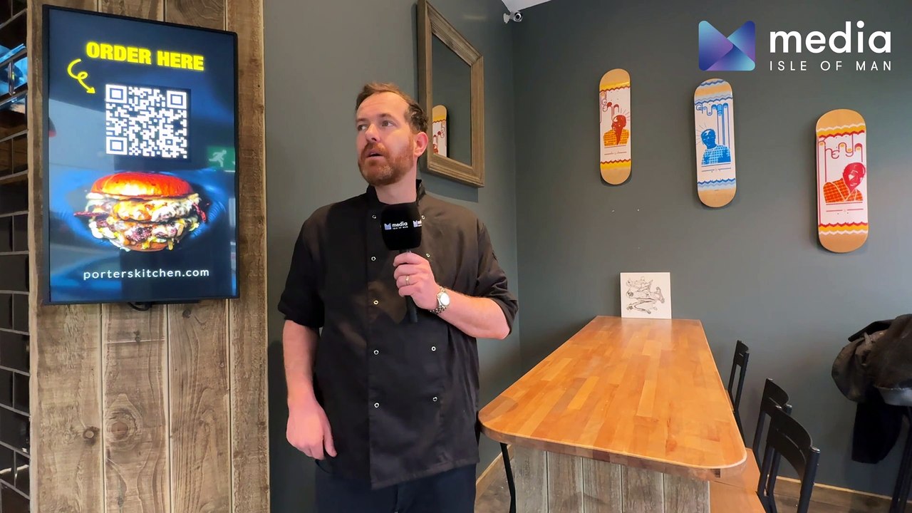 Kyle Porter talks to Media Isle of Man about his new take-away in Douglas - Porters Kitchen