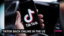 TikTok Back Online in the U.S.