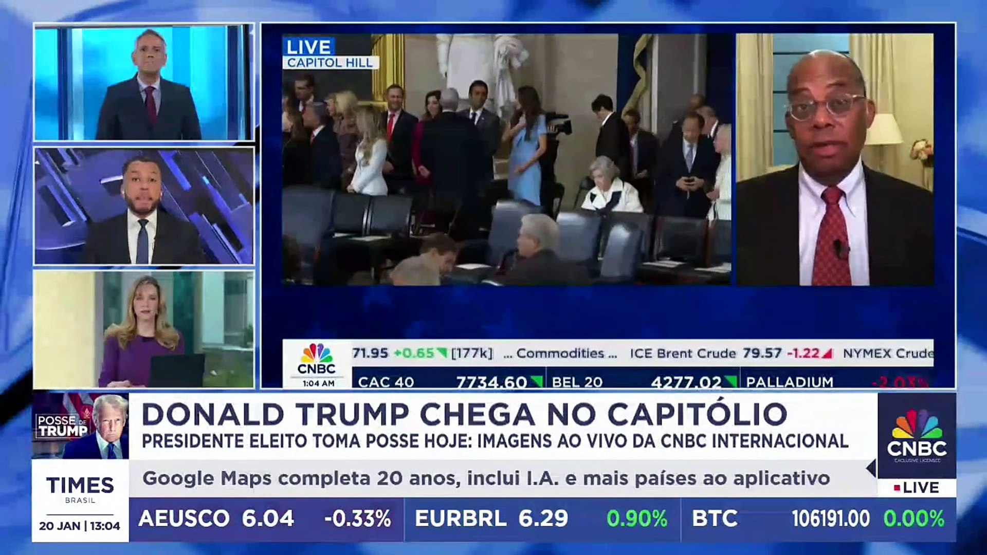 Donald Trump chega ao Capitólio para tomar posse; Renan de Souza e Felipe Machado comentam