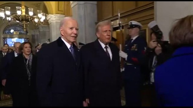Trump e Biden vanno insieme al Campidoglio