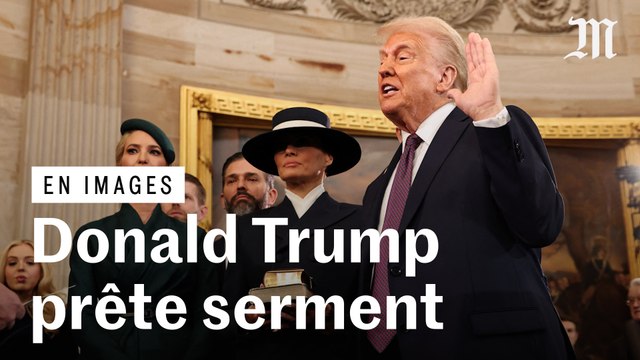 Donald Trump prête serment et redevient président des Etats-Unis