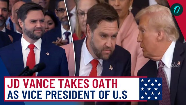 JD Vance Sworn In as U.S Vice President Alongside Trump & Wife Usha at Historic Inauguration