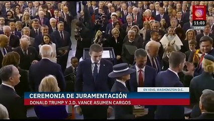 Donald Trump rinde protesta como presidente de Estados Unidos por segunda ocasión