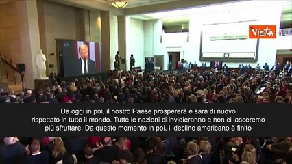 Trump: "Da questo momento in poi il declino americano ? finito"