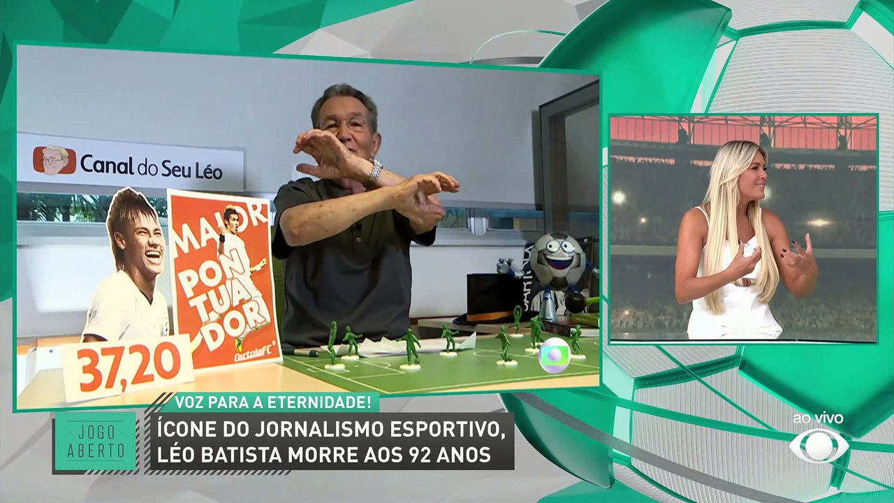 Morre aos 92 anos Léo Batista, ícone do jornalismo esportivo; Renata Fan e Chico Garcia prestam homenagem