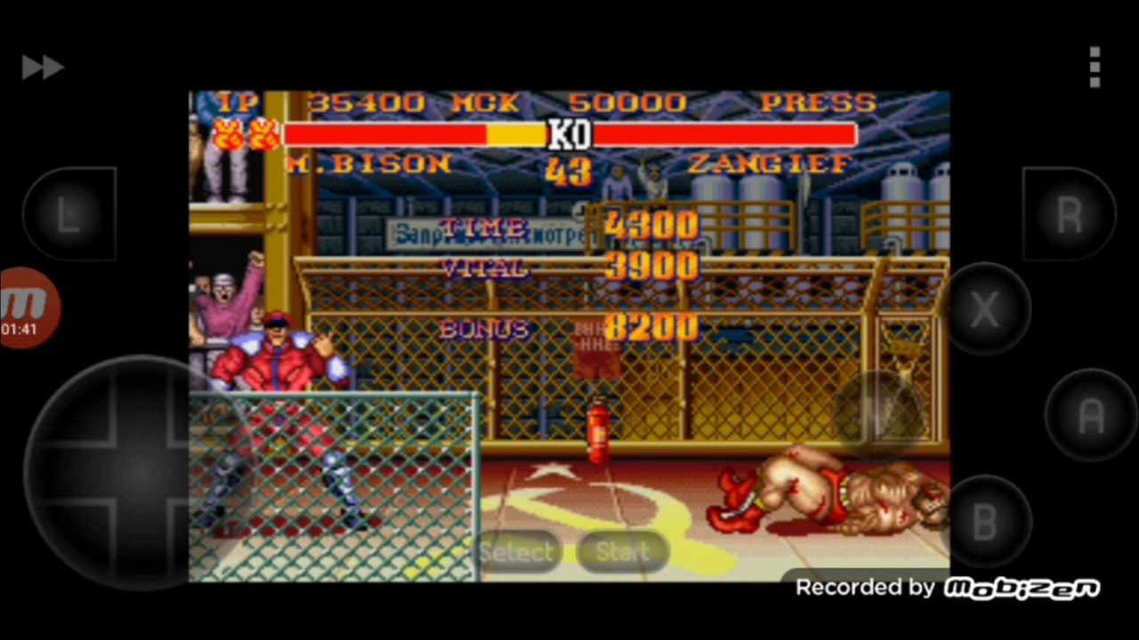 Street Fighter II Turbo: Hyper Fighting Mr Bison vs Zangief luta completa