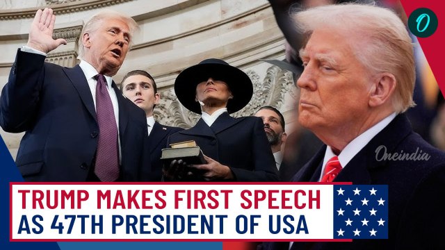 Trump's Full Inaugural Speech: President Trump Delivers First Speech As 47th U.S President