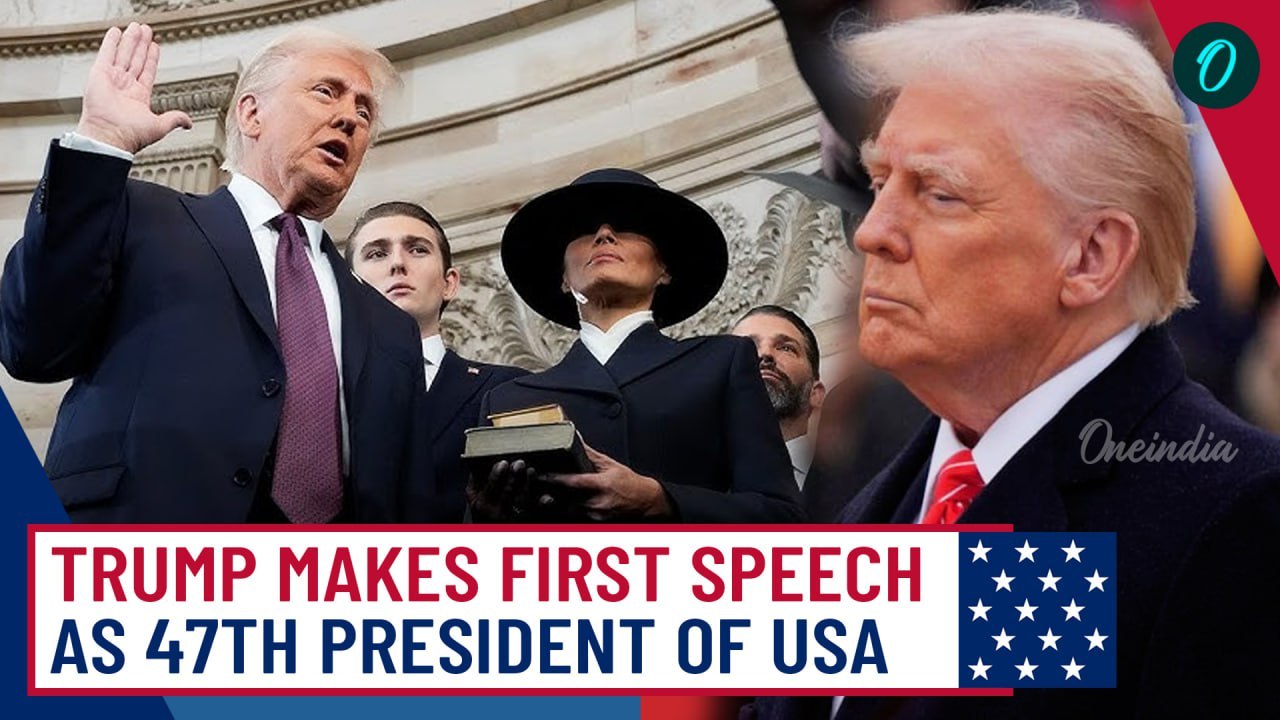 Trump's Full Inaugural Speech: President Trump Delivers First Speech As 47th U.S President