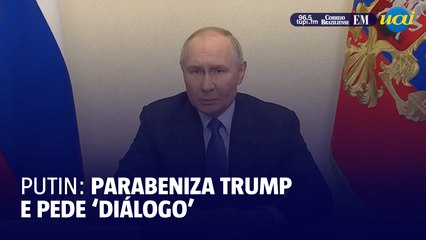 Putin parabeniza Trump e pede ‘diálogo’ para resolver conflito na Ucrânia