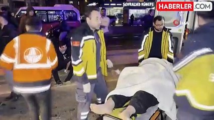 Alkollü Kamyon Sürücüsü Kırmızı Işıkta Bekleyen Araca Çarptı: 3 Yaralı