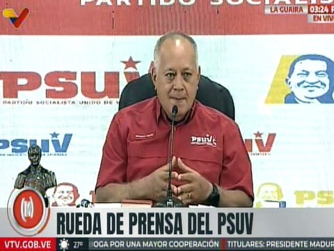 Primer Vpdte. del PSUV Diosdado Cabello resalta que la oposición venezolana desea volver al poder