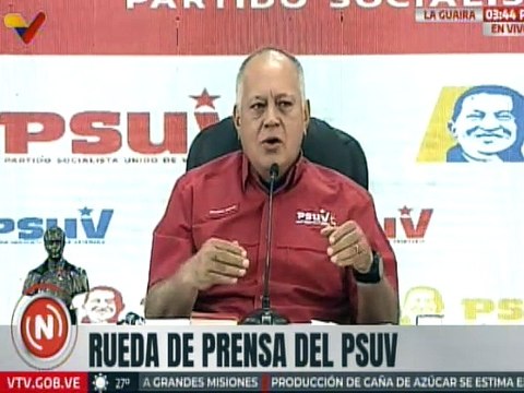Primer Vpdte. del PSUV Diosdado Cabello: Campañas de oposición las financia el narcoparamilitarismo
