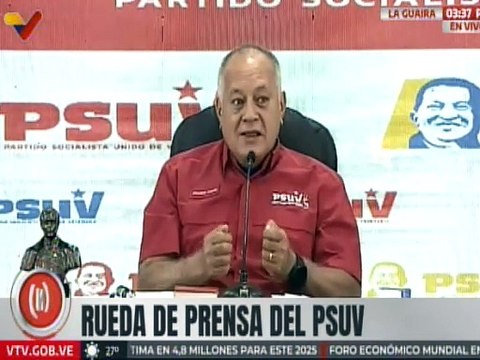 Primer Vpdte. del PSUV Diosdado Cabello: El gobierno venezolano nunca le dará la espalda a Colombia