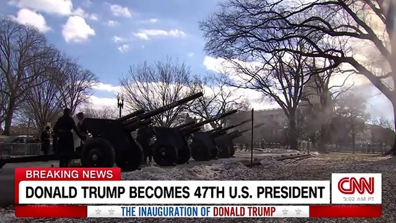 See moment Donald Trump is sworn in as 47th US president - video ...