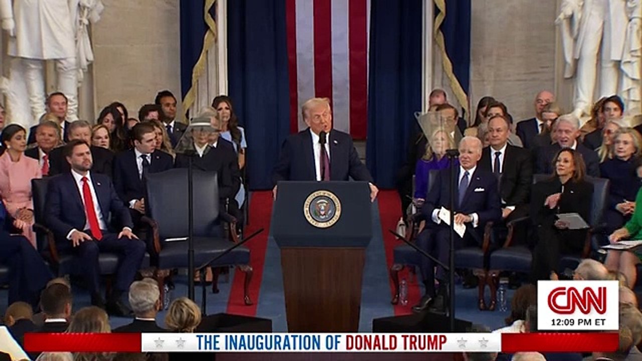 Watch President Donald Trump’s full 2025 inauguration speech video