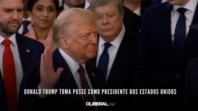 Donald Trump toma posse como presidente dos Estados Unidos