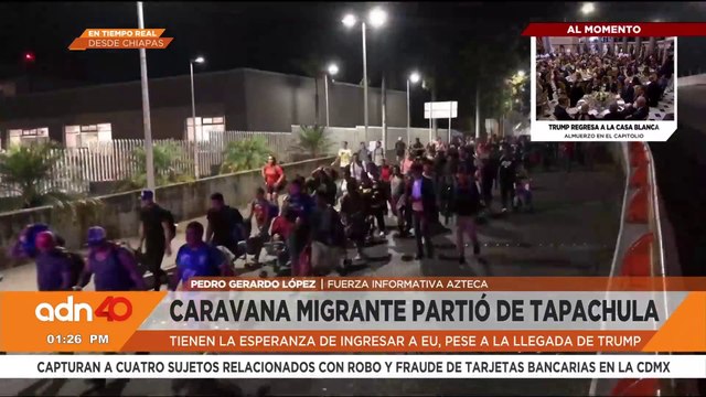 Caravana migrante sale de Tapachula, Chiapas con la esperanza de ingresar a EE.UU