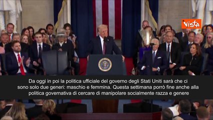 Trump: "Esistono solo due generi. Basta con le follie woke"