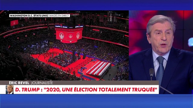 Eric Revel réagit après le discours de Donald Trump lors de sa cérémonie d'investiture