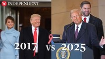Watch: Donald Trump’s 2025 and 2017 inauguration speeches compared