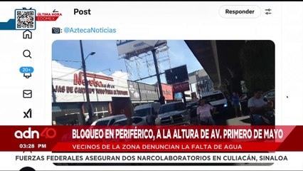 🚨¡Última Hora! Vecinos de Naucalpan cierran Periférico Norte por la falta de agua en la zona