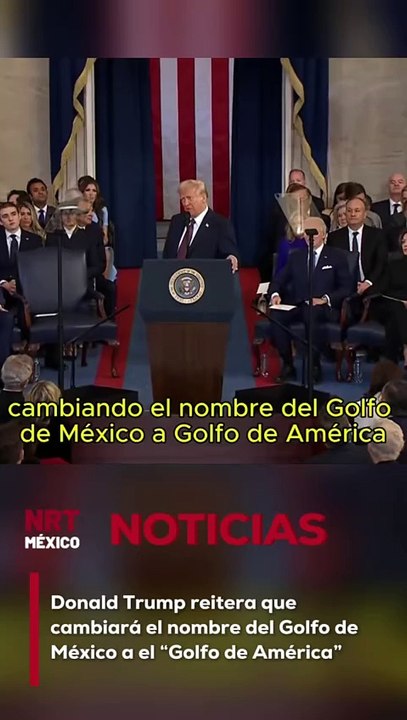 Donald Trump reitera que cambiará el nombre del Golfo de México
