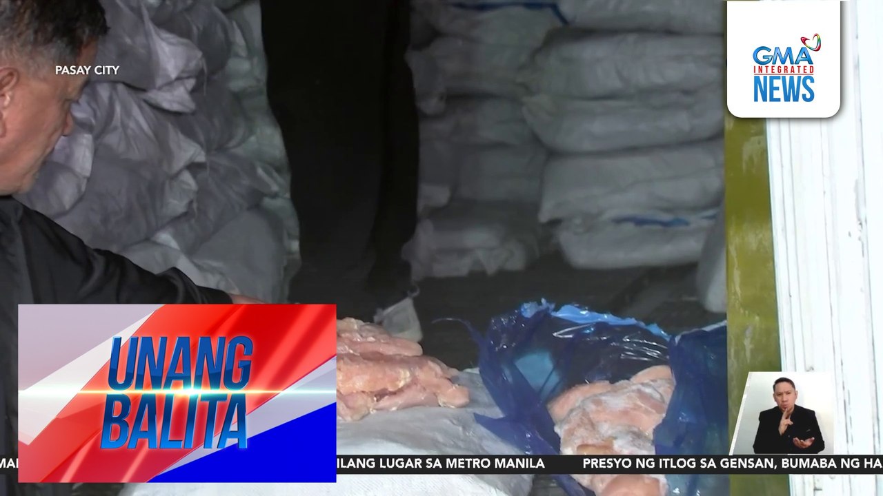 2 toneladang unregistered at smuggled umanong karneng manok, nasabat sa isang truck | Unang Balita