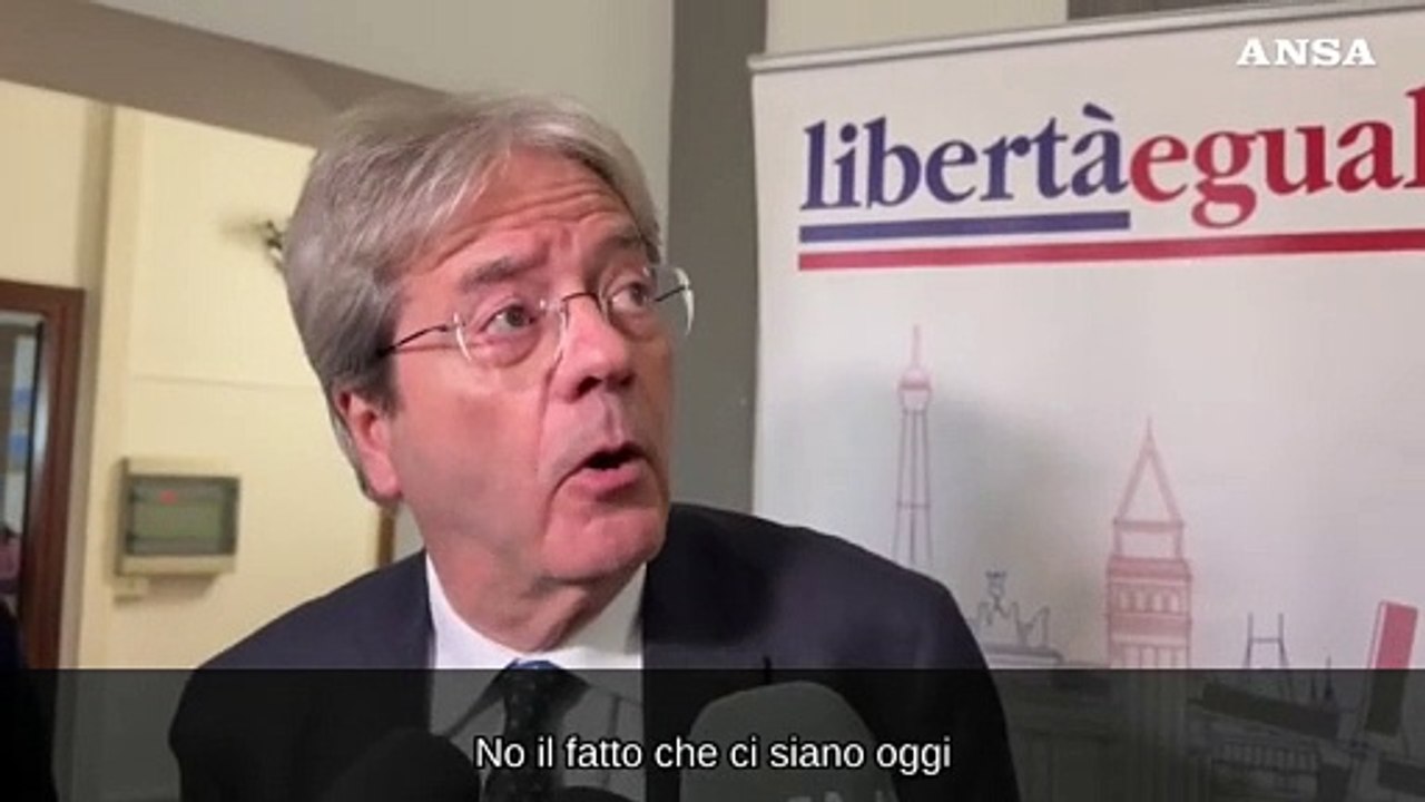 Gentiloni: "Idee e persone in gioco per un'alternativa alla destra"