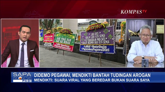 Eksklusif! Klarifikasi Mendikti Satryo Bantah Suara Viral Tunjukkan Sikap Arogan-Didemo Pegawai