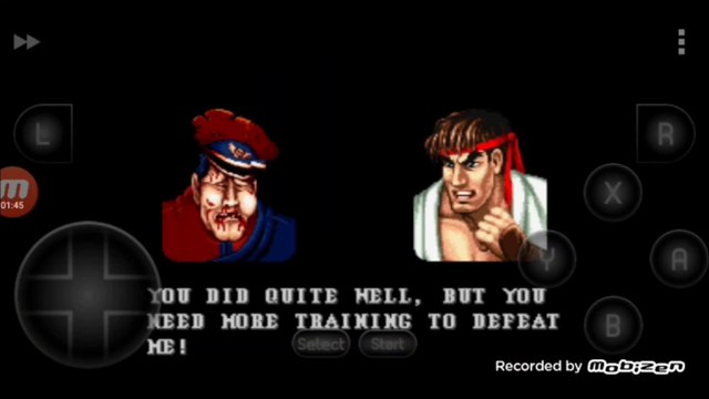 Street Fighter II Turbo: Hyper Fighting Mr Bison vs Ryu Mr Bison é derrotado por Ryu