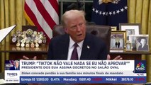 Donald Trump diz que TikTok não vale nada se não haver aprovação