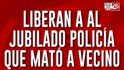 Liberan al jubilado policía que mató a vecino