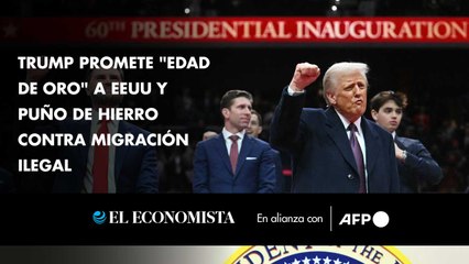 Trump promete "edad de oro" a EEUU y puño de hierro contra migración ilegal