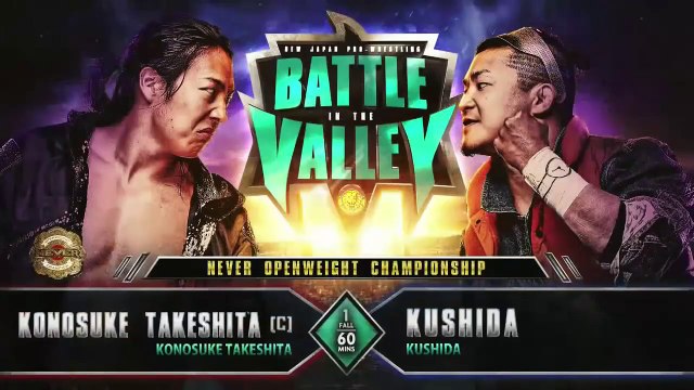 Konosuke Takeshita vs KUSHIDA - NEVER Openweight Championship Match: Battle in the Valley 2025 (1/12/2025)