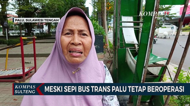 Meski Sepi Bus Trans Palu Tetap Beroperasi
