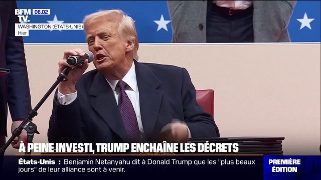 Grâce des assaillants du Capitole, sortie de l'OMS et de l'Accord de Paris... Donald Trump signe de nombreux décrets