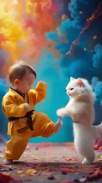 Baby and Cat Fighting #Cat #baby #fighting #ViralVideos #Trendingnow #fypシ